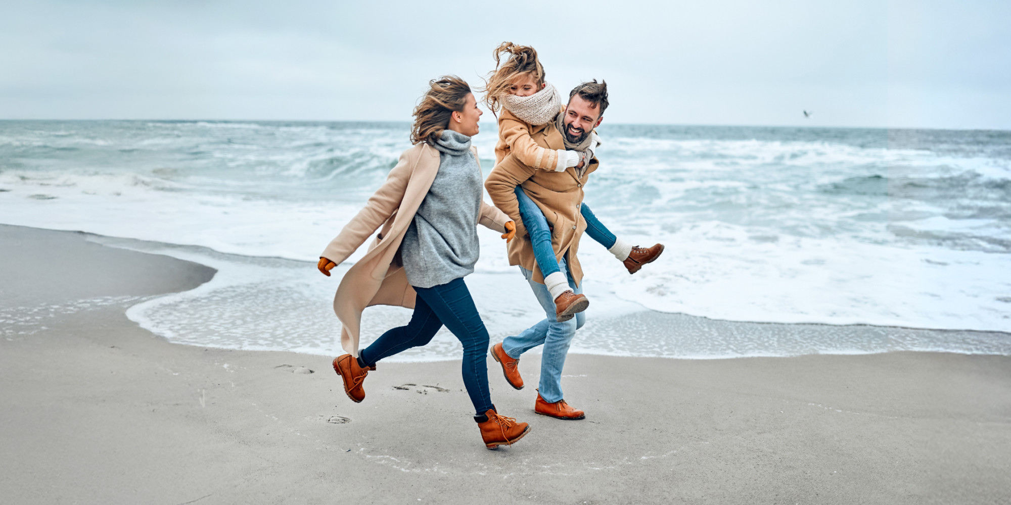 Vacances à la mer en hiver