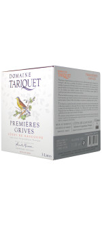Photo promotionnelle du produit : BIB 3L - Premiers Grives 2025 - Domaine Tariquet